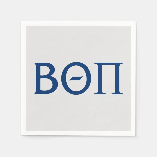 Beta Theta Pi Greek Letters Paper Napkins (Front)