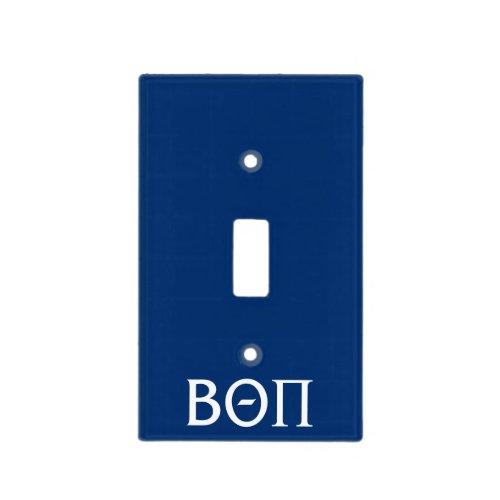 Beta Theta Pi Greek Letters _ White Light Switch Cover