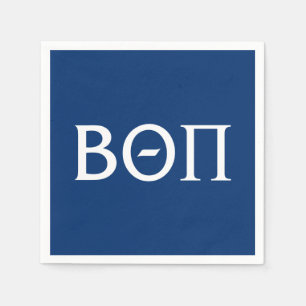Beta Theta Pi Greek Letters - White Paper Napkins