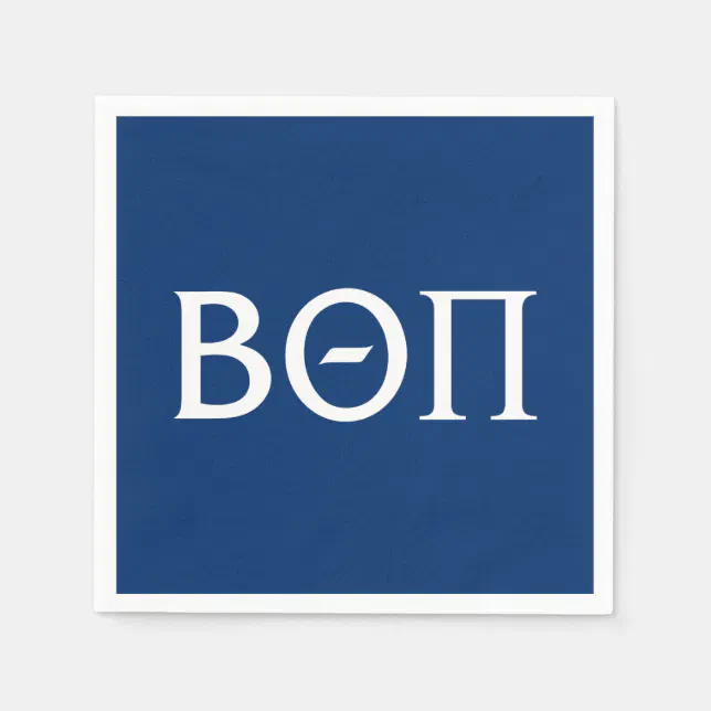 Beta Theta Pi Greek Letters - White Paper Napkins | Zazzle