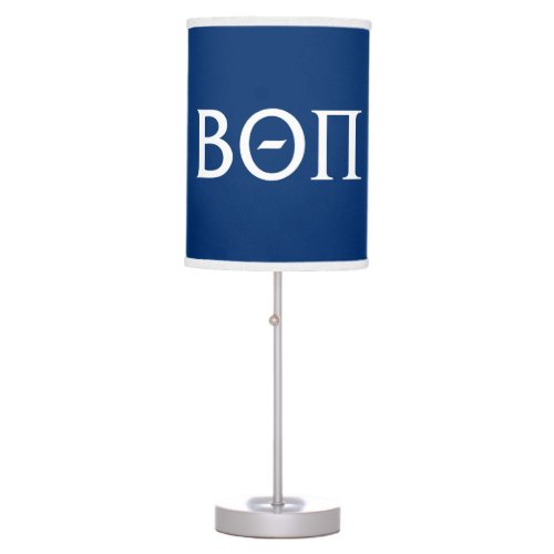 Beta Theta Pi Greek Letters _ White Table Lamp