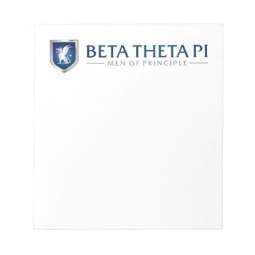 Beta Theta Pi Men Of Principle Notepad
