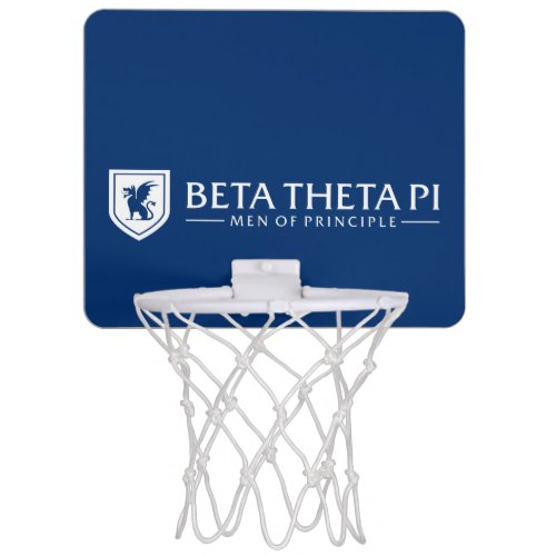 Beta Theta Pi Men Of Principle _ White Mini Basketball Hoop