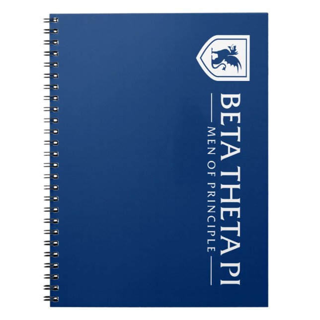 Beta Theta Pi Men Of Principle - White Notebook (Front)