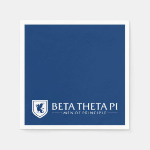 Beta Theta Pi Men Of Principle - White Paper Napkins
