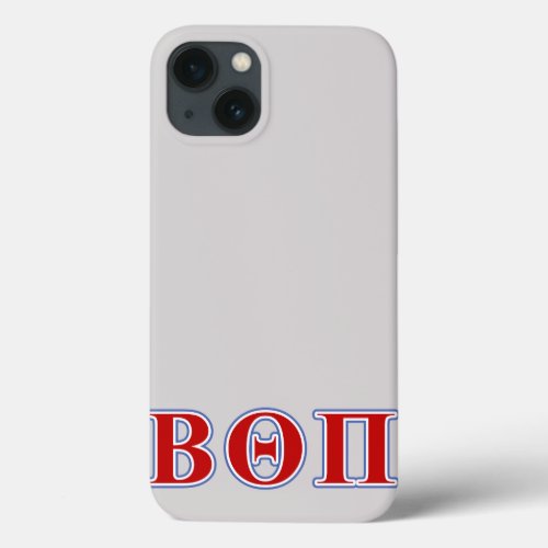 Beta Theta Pi Red and Blue Letters iPhone 13 Case