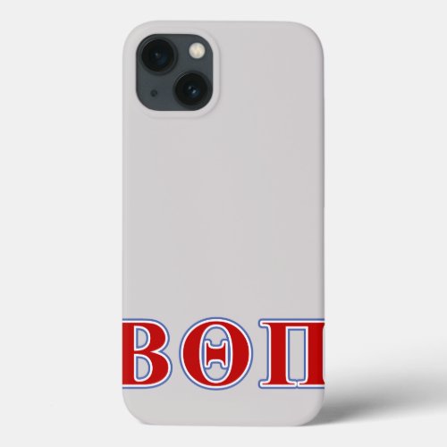 Beta Theta Pi Red and Blue Letters iPhone 13 Case