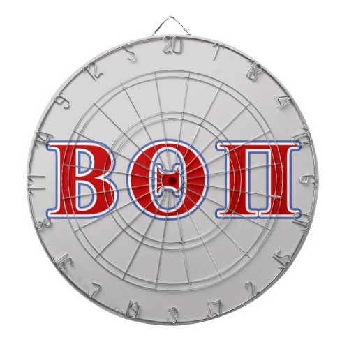 Beta Theta Pi Red and Blue Letters Dartboard
