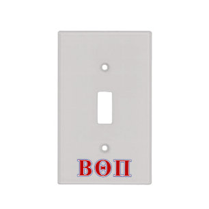 Beta Theta Pi Red and Blue Letters Light Switch Cover