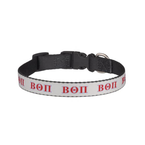 Beta Theta Pi Red and Blue Letters Pet Collar