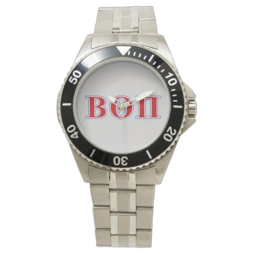 Beta Theta Pi Red and Blue Letters Watch