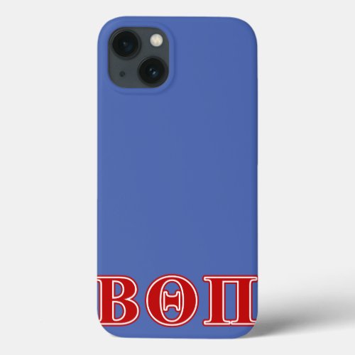 Beta Theta Pi Red Letters iPhone 13 Case
