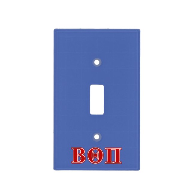 Beta Theta Pi Red Letters Light Switch Cover (Front)