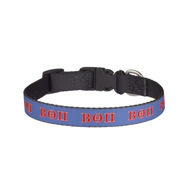 Beta Theta Pi Red Letters Pet Collar (Front)
