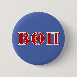 Beta Theta Pi Red Letters Pinback Button