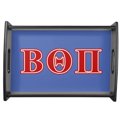 Beta Theta Pi Red Letters Serving Tray
