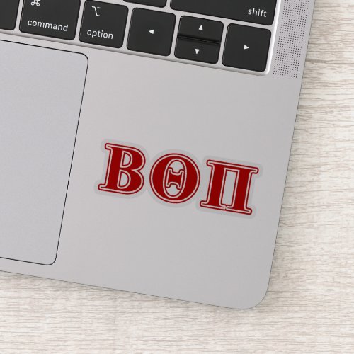 Beta Theta Pi Red Letters Sticker