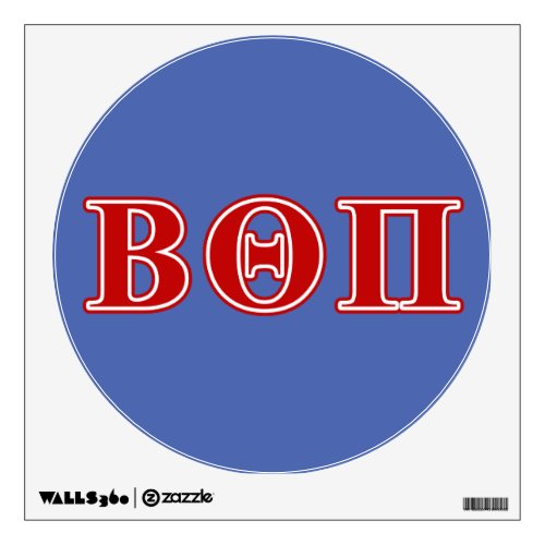Beta Theta Pi Red Letters Wall Sticker