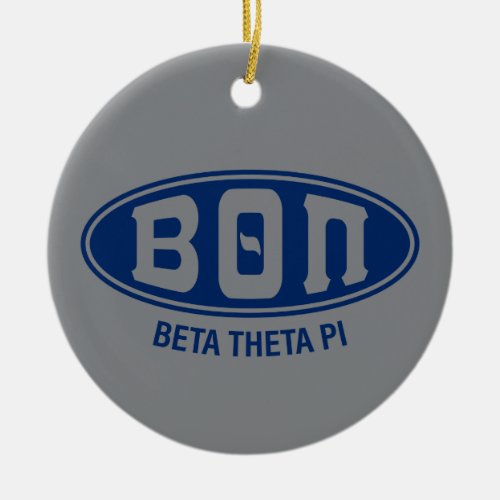Beta Theta Pi  Vintage Ceramic Ornament