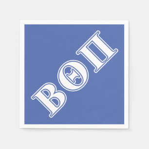 Beta Theta Pi White and Blue Letters Napkins