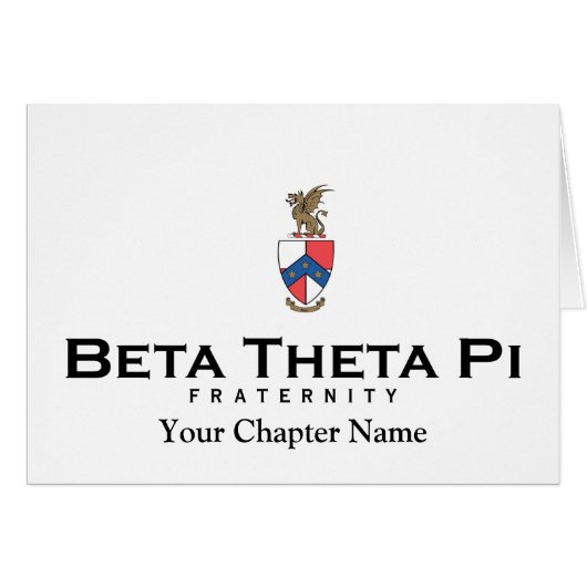 Beta Theta Pi with Crest - Color (Front Horizontal)