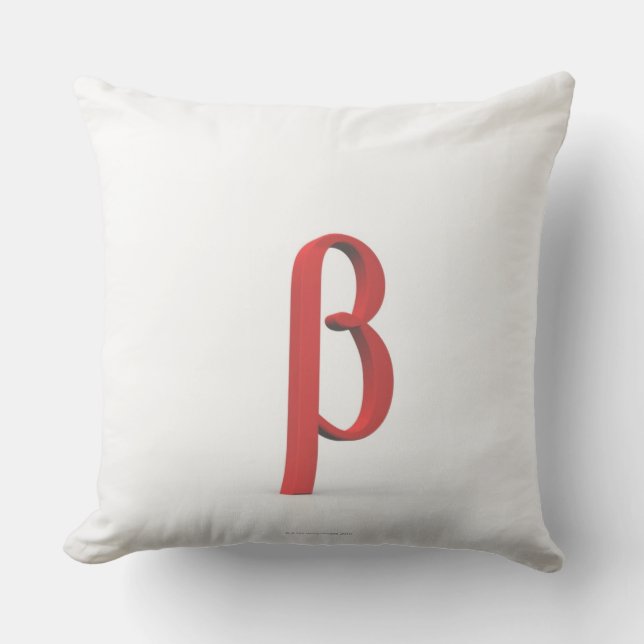 Beta Throw Pillow (Front)