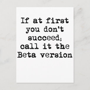 Beta Version Postcard