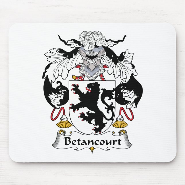 Betancourt Family Crest Mouse Pad (Front)