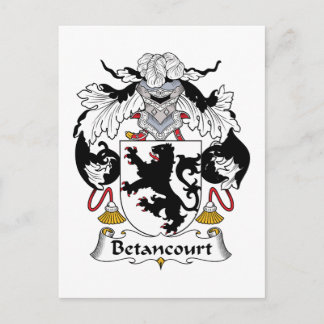 Betancourt Family Crest Postcard