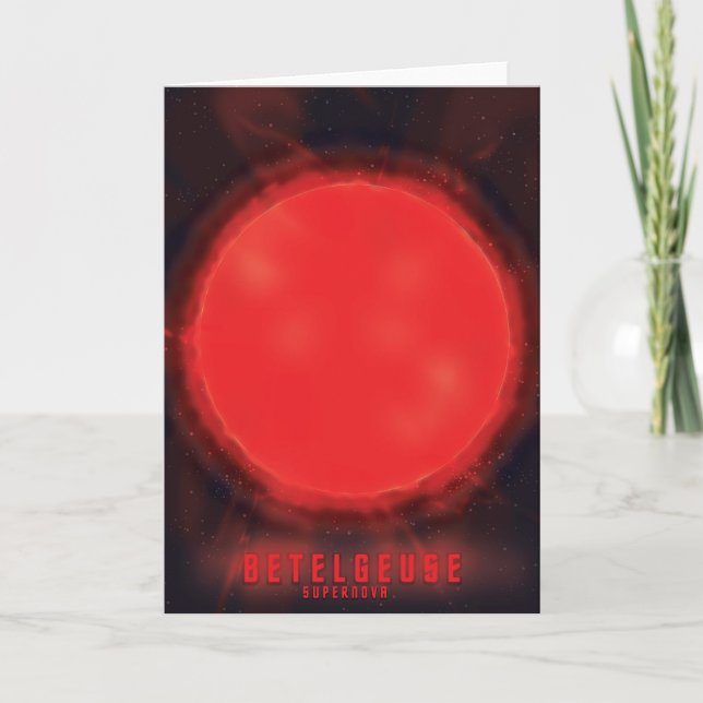 betelgeuse supernova Space Art Holiday Card (Front)