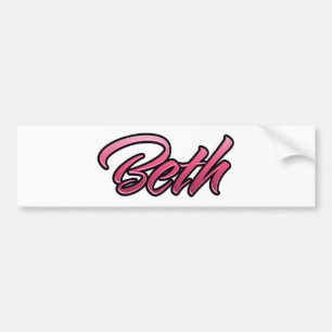 Beth faded pink Aufkleber Sticker