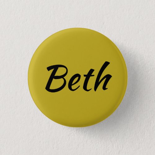 Beth from Orphan Black tv show calligraphy Button