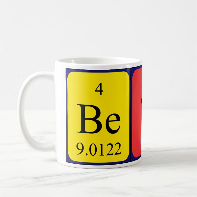 Beth periodic table name mug (Left)