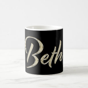 Beth white Handwriting Tasse Kaffeetasse Coffee Mug