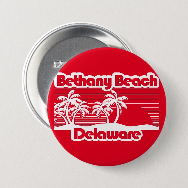 Bethany Beach Delaware Button (Front & Back)