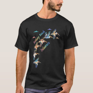 Bethany Beach Delaware Colorful Tie-Dye Pelican Sh T-Shirt