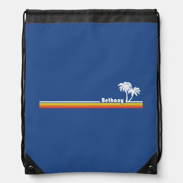 Bethany Beach, Delaware Drawstring Bag (Front)