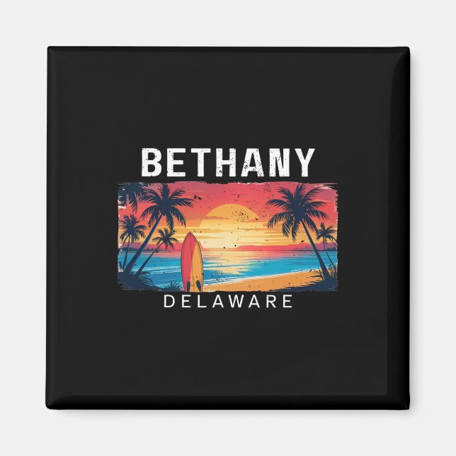 Bethany Beach Delaware Men Women Surfing  Magnet (Front)