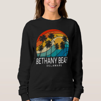 Bethany Beach Delaware Palm Tree Tropical Beach So Sweatshirt