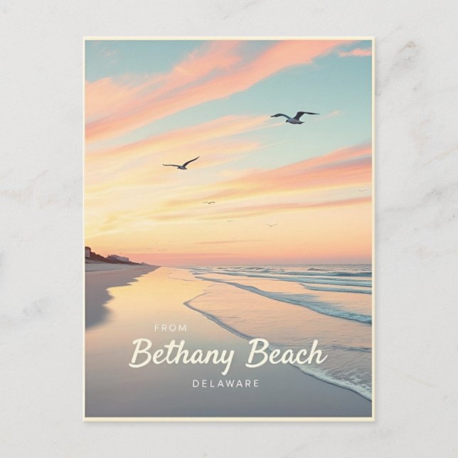 Bethany Beach, Delaware – Quiet Beachscapes Postcard (Front)