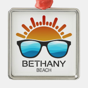 Bethany Beach Delaware Sunglasses Metal Ornament