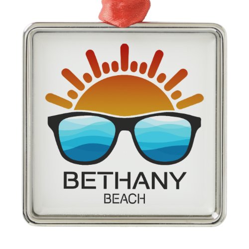Bethany Beach Delaware Sunglasses Metal Ornament
