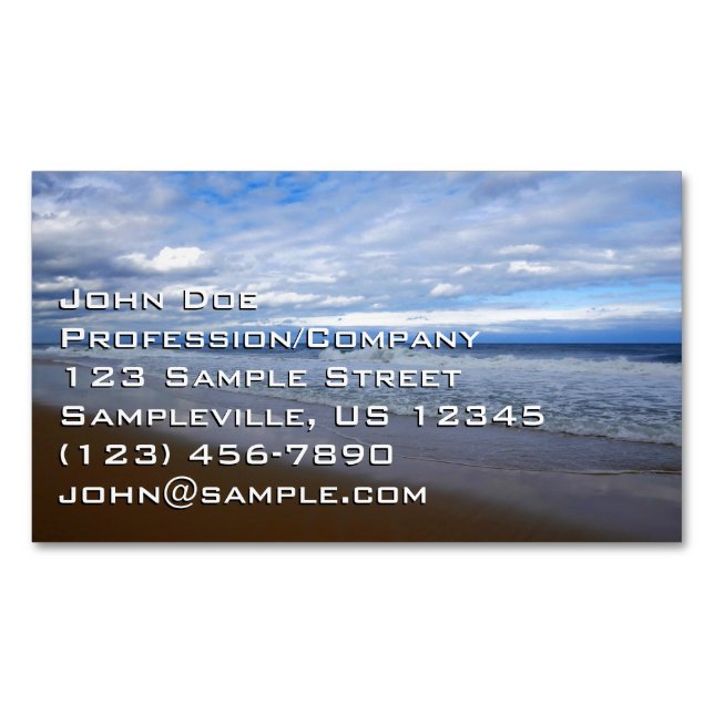 Bethany Beach I Business Card Magnet (Front)