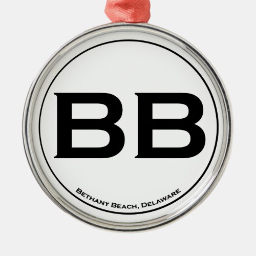 Bethany Beach Metal Ornament