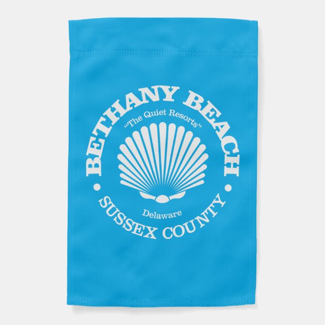 Bethany Beach (seashell) Garden Flag (Front)