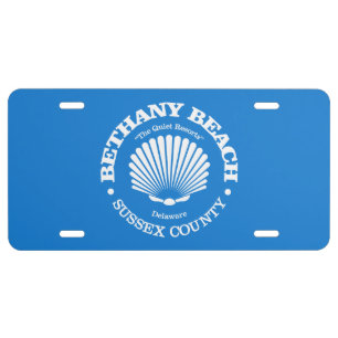 Bethany Beach (seashell) License Plate