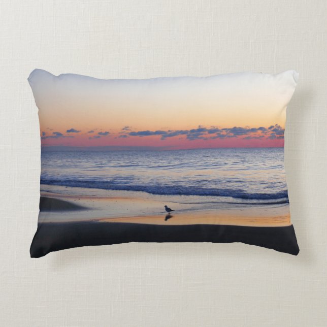 Bethany Beach Sunrise I Accent Pillow (Front)