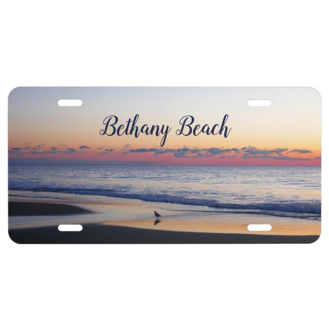 Bethany Beach Sunrise I License Plate (Front)