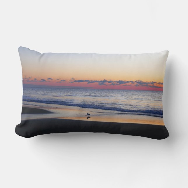 Bethany Beach Sunrise I Lumbar Pillow (Front)