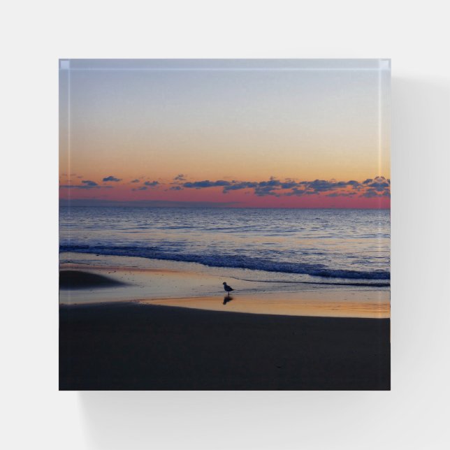 Bethany Beach Sunrise I Paperweight (Front)